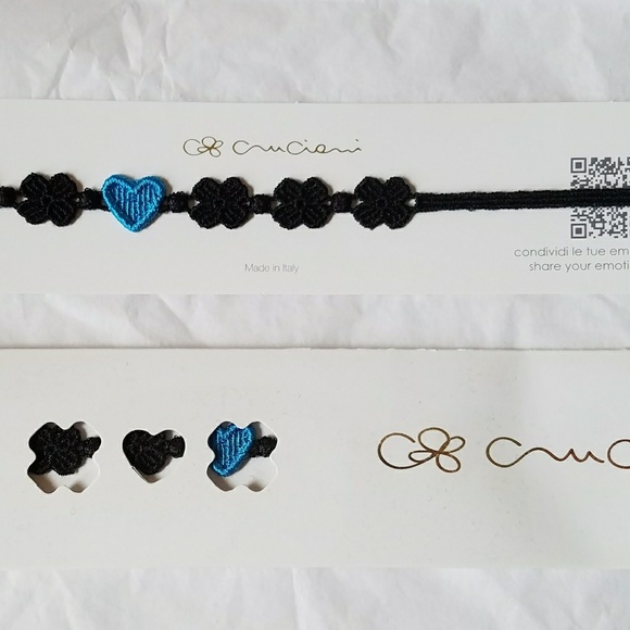 Cruciani Jewelry - Cruciani Bracelet You Star Black Blue NIB NEW Auth
